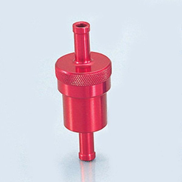 521-0600020 キタコ フュエルフィルター ホース内径φ8対応 (レッド)
