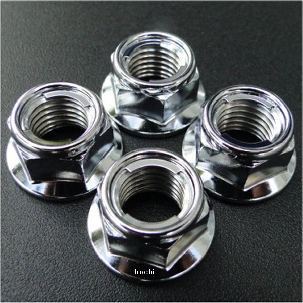 5390 ビーアールシー BRC リアスプロケット取付ナット 4個 77年-79年 ホーク系全機種 クロームメッキ