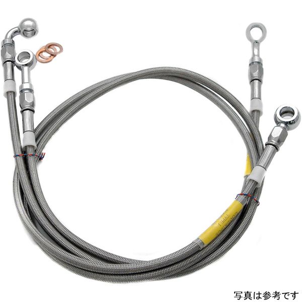 54-00-030 サンダーバイク ブレーキライン リア スズキ VS1400 ステンレスメッシュ