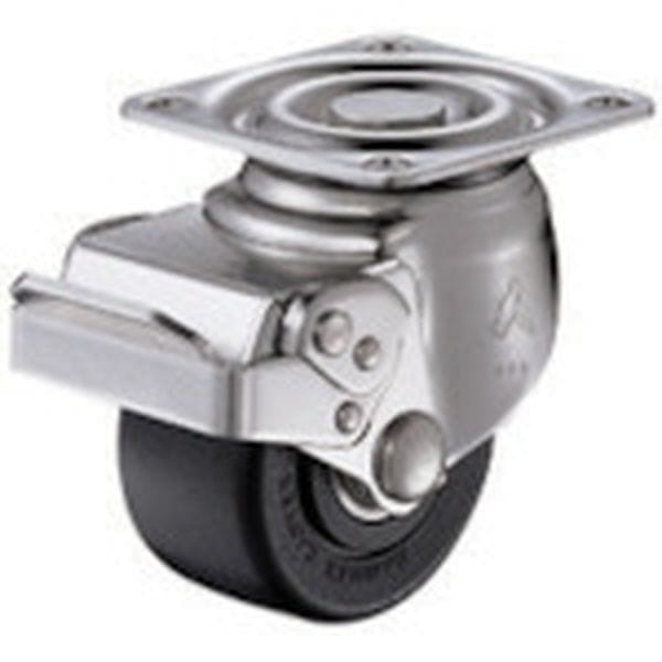 545S0SNRB65 オールステンレス低床重荷重用旋回式ナイロン車輪(ボールベアリング)65mm SP付