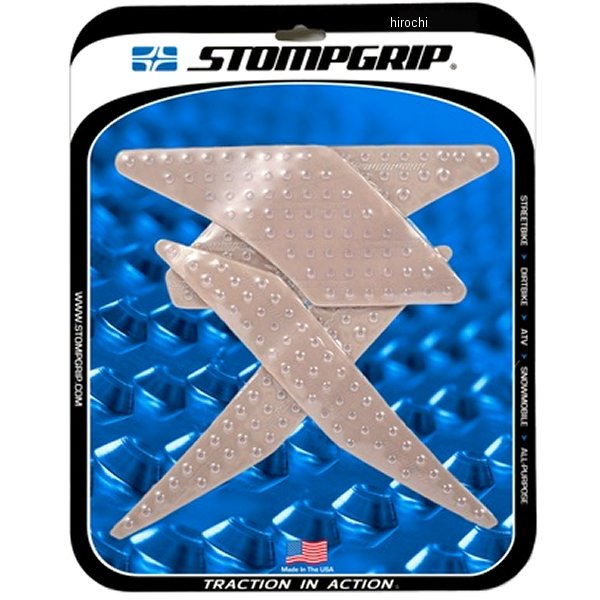 55-10-0137C ストンプグリップ STOMPGRIP トラクションパッド タンクキット 17年-20年 Z125 クリア