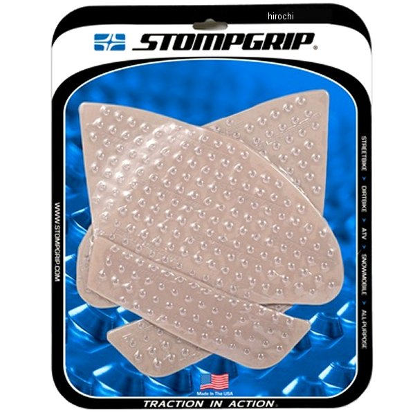 55-10-0143C ストンプグリップ STOMPGRIP トラクションパッド タンクキット 17年-20年 GSXR1000 クリア