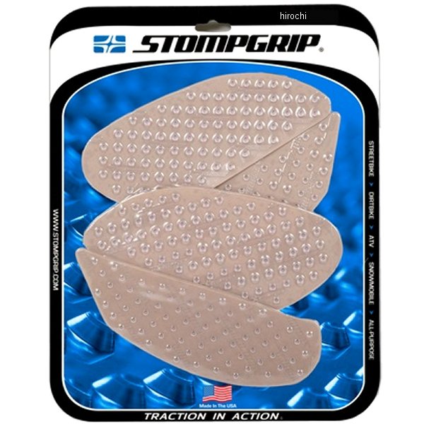 55-10-0150C ストンプグリップ STOMPGRIP トラクションパッド タンクキット 18年-20年 Ninja H2 SX/SX SE クリア