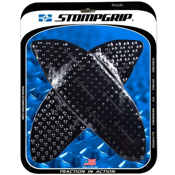 55-10-0180B ストンプグリップ STOMPGRIP トラクションパッド タンクキット 21年-22年 RSV4、トゥオーノV4 黒