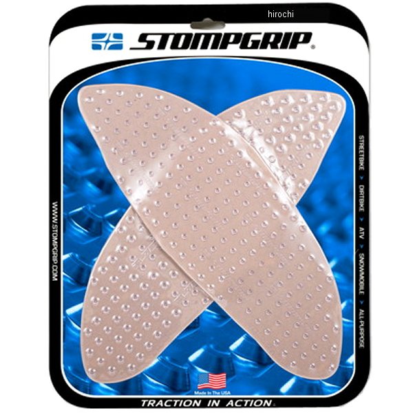 55-10-0180C ストンプグリップ STOMPGRIP トラクションパッド タンクキット 21年-22年 RSV4、トゥオーノV4 クリア