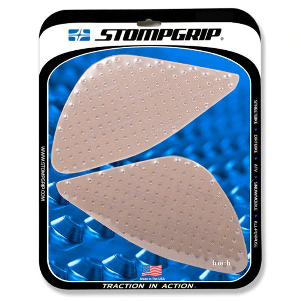 55-10-0183C ストンプグリップ STOMPGRIP  トラクションパッドタンクキット 21年-22年 MT-09、MT-09SP クリア