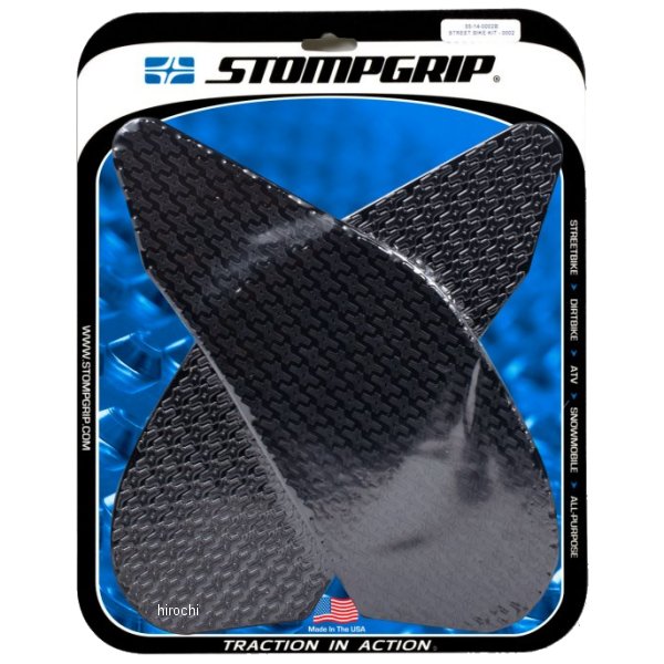 55-14-0002B ストンプグリップ STOMPGRIP トラクションパッドタンクキット 04年-06年 YZF-R1 黒
