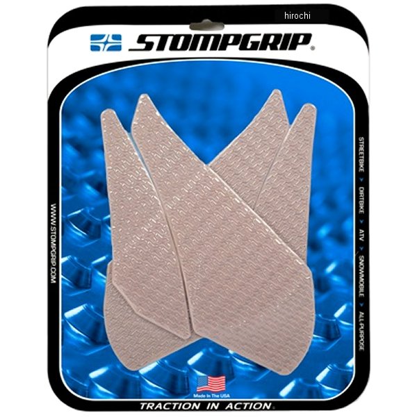55-14-0006C ストンプグリップ STOMPGRIP トラクションパッド タンクキット 07年-08年 YZF-R1 クリア