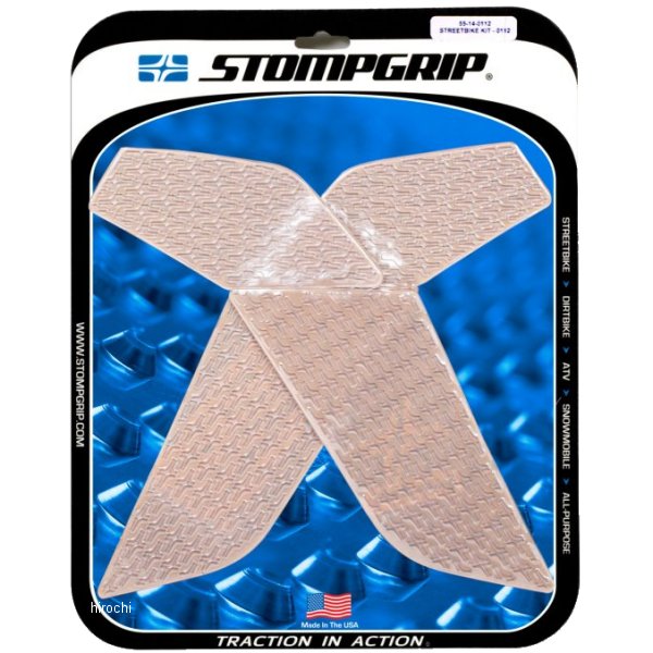 55-14-0112C ストンプグリップ STOMPGRIP トラクションパッドタンクキット 15年-21年 ムルティストラーダ クリア