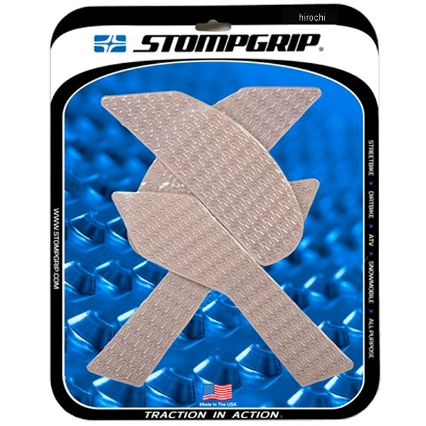 55-14-0144C ストンプグリップ STOMPGRIP トラクションパッド タンクキット 17年-20年 Z900 クリア