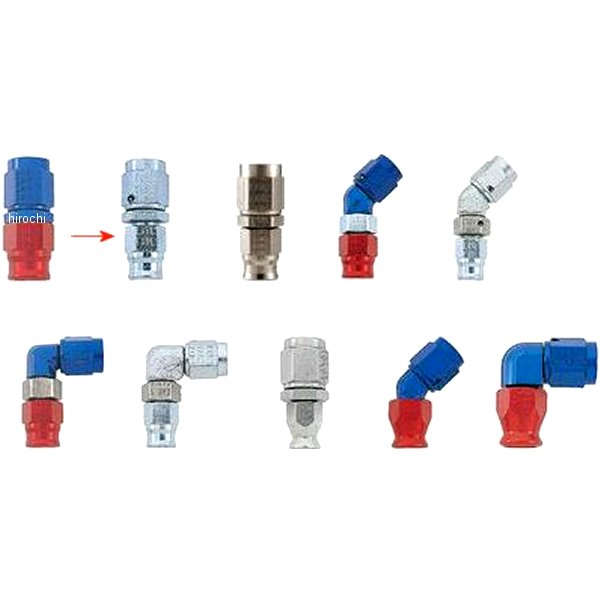 550008-S ポッシュ POSH アールズ #3#2ホースエンド ストレート スチール