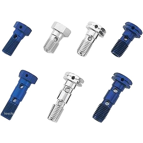 550021-03 ポッシュ POSH アールズ バンジョーボルト アルミ P-1.00 ダブル シルバー