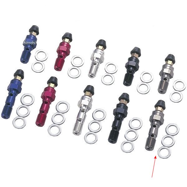 550104-11 ポッシュ POSH アールズ スピードブリーダーエアーフリーバンジョーボルト P1.25 ホンダ カワサキ用 ダブル チタン