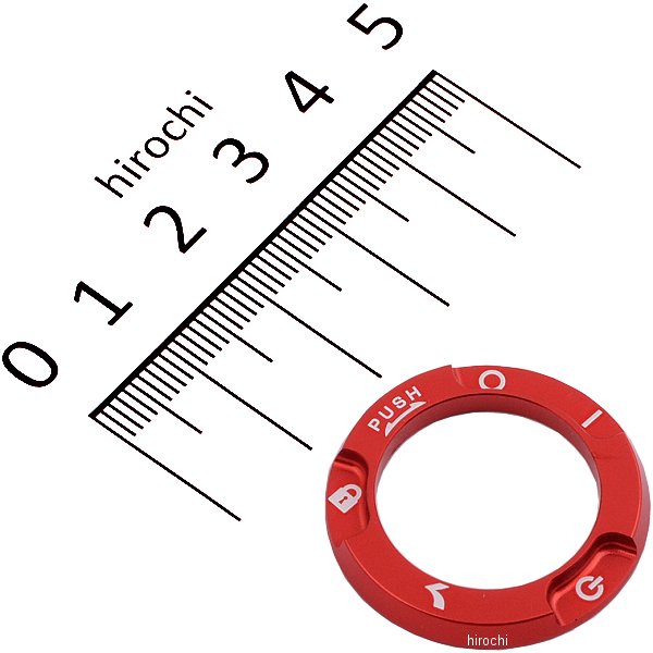 556-1000320 キタコ キーボックスカバー タイプ3 汎用 アルミ 赤