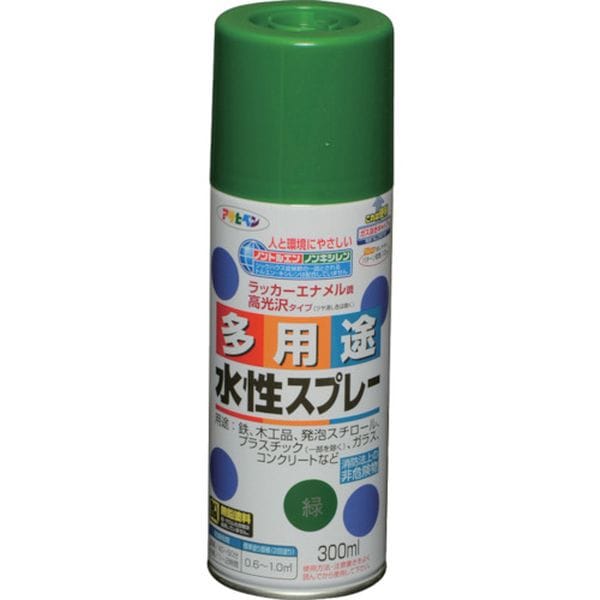 565105 792-5701 (株)アサヒペン アサヒペン 水性多用途スプレー 300ML 緑