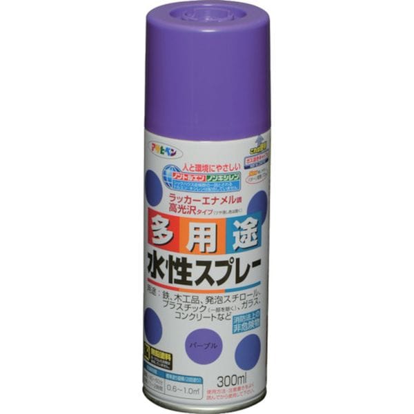 565143 824-9090 (株)アサヒペン アサヒペン 水性多用途スプレー 300ML パープル