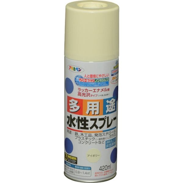 566232 824-9130 (株)アサヒペン アサヒペン 水性多用途スプレー 420ML アイボリー