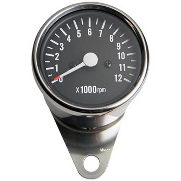 58-43624 GOODS グッズ 機械式タコメーター φ60mm 黒パネル