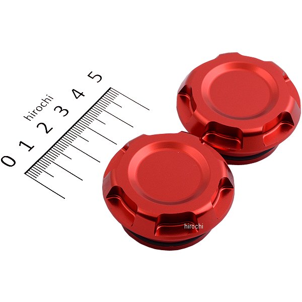 588-1820120 キタコ フレームキャップ CB400SF アルミ 赤