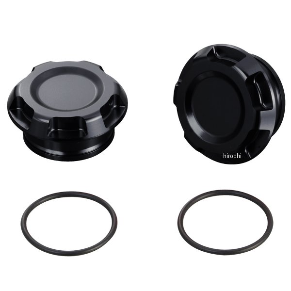 588-1820150 キタコ フレームキャップ レブル250、CB400SF ブラックアルマイト 2個1セット