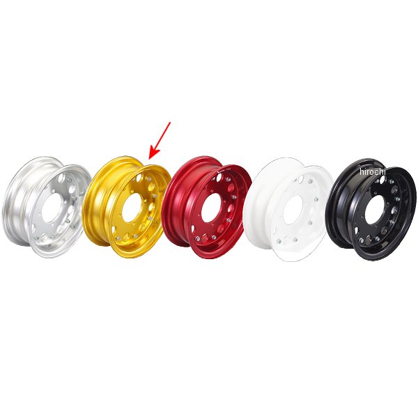599-1123570 キタコ アルミホイール入門セット ホンダ ワイド 8インチ ゴールド