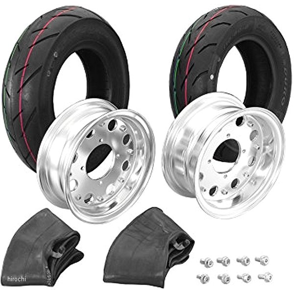 599-1142560 キタコ アルミホイール入門セット ホンダ スタンダード 8インチ シルバー