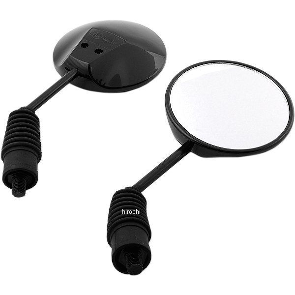 6044 NBS バイクパーツセンター ミラー 汎用 ラジカルタイプ 10mm 黒 左右セット