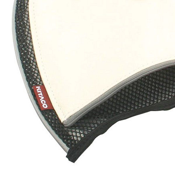 606-0000040 キタコ シートポケット アイボリー / グレーパイピング 汎用