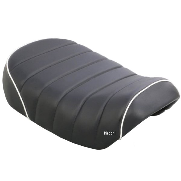 610-1300180 キタコ タックロールシート モンキー125 ホワイトパイピング 黒