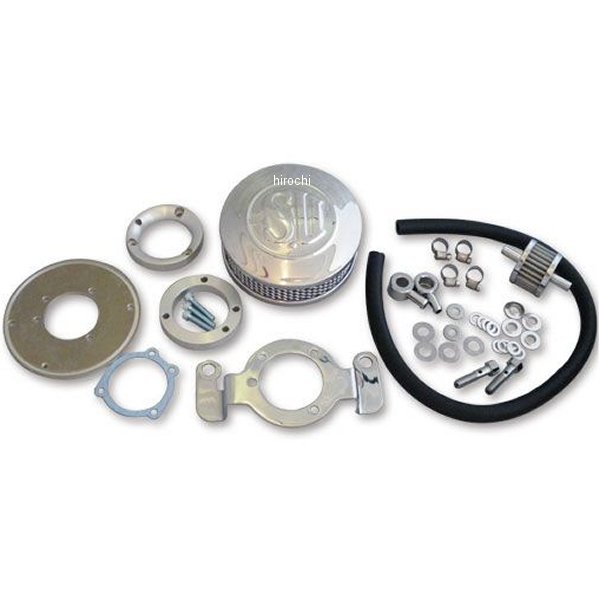 6100-0018 ガッツクローム SUエアクリーナーキット CVキャブ&インジェクション用 99年-14年 Big Twin