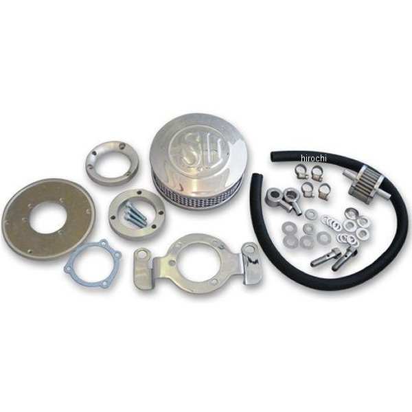 6100-0021 ガッツクローム SUエアクリーナーキット CVキャブ&インジェクション用 薄型 99年-11年 Big Twin