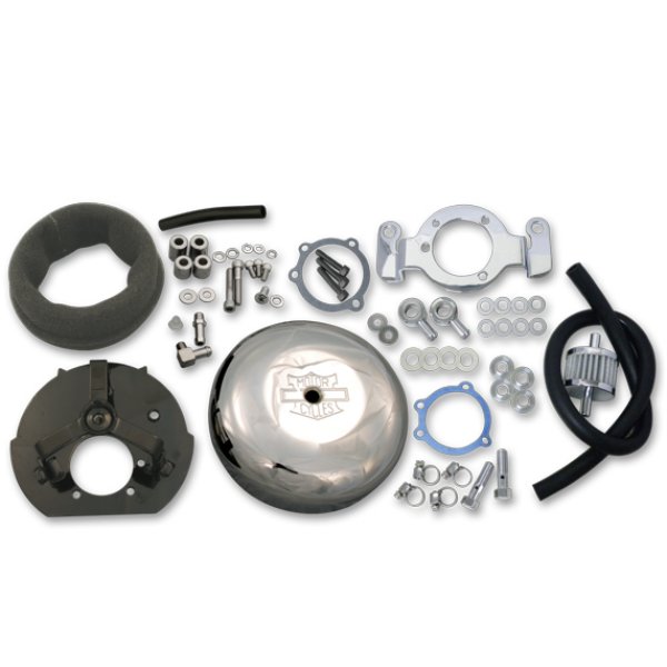 6100-0029 ガッツクローム 7インチ ラウンドエアクリーナーキット 91-14年XL