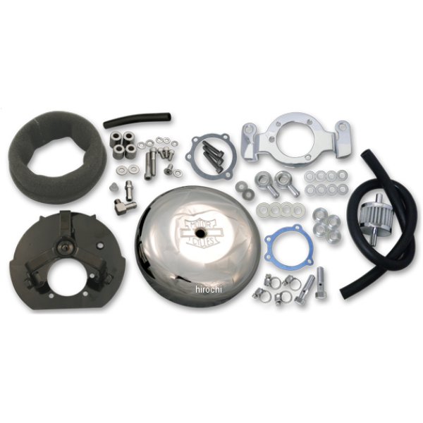 6100-0030 ガッツクローム 7インチ ラウンドエアクリーナーキット 93-99年 エボ ビッグツイン