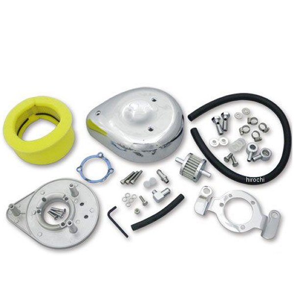 6100-0122 ガッツクローム エアクリーナーキット 93年-99年 ビッグツイン 純正CVキャブ用