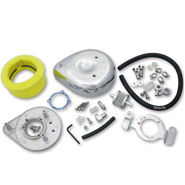 6100-0125 ガッツクローム ティアドロップエアクリーナーキット ツインカム純正CVキャブ用