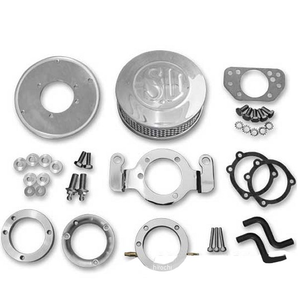 6100-1507 ガッツクローム シールドSUエアクリーナーキット 50mm 91年以降 XL