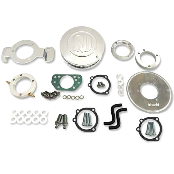 6100-1510 ガッツクローム シールドタイプSUエアクリーナーキット37mm 91年以降 XL