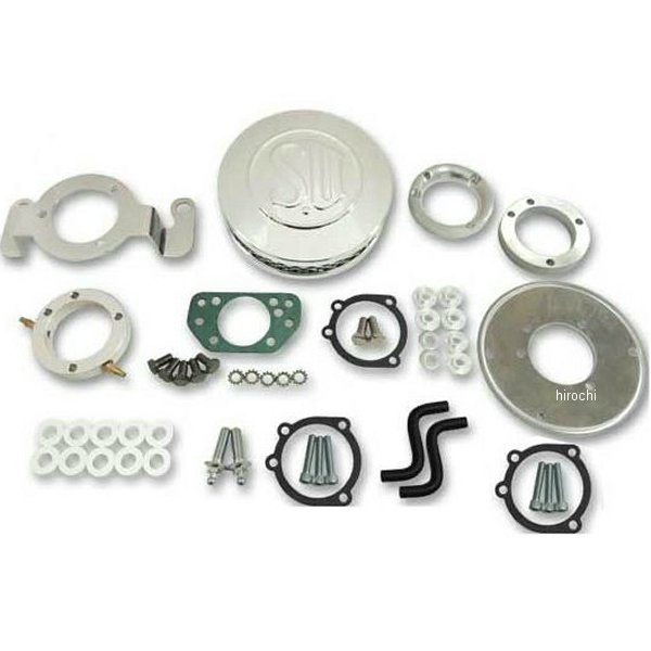 6100-1512 ガッツクローム シールドタイプSUエアクリーナーキット37mm 99年以降 TC