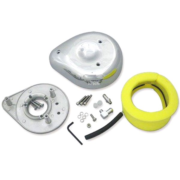 6102-9002 ガッツクローム ティアドロップ純正CVキャブ用エアクリーナーセット