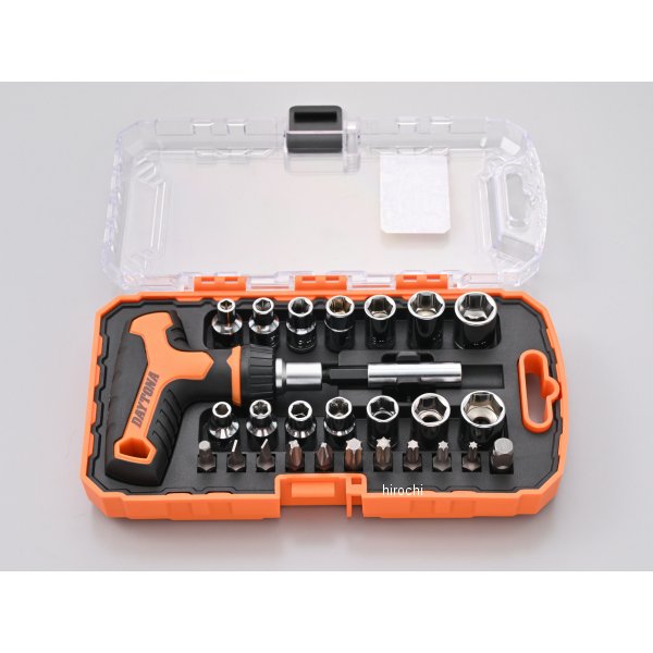 61365-dy DAYTONA デイトナ インチ/ミリセット 27PC ラチェットTガタ