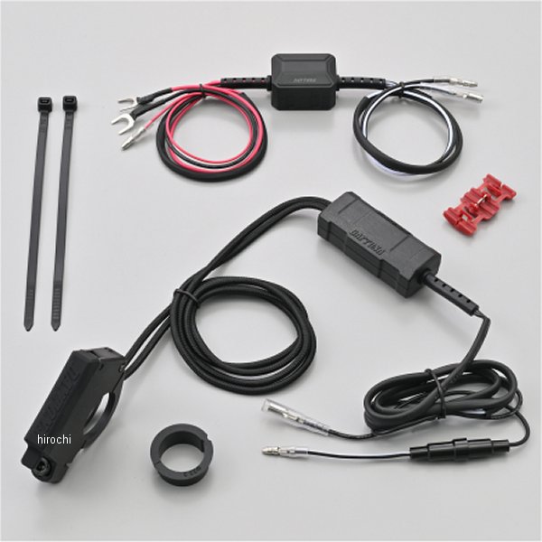 61403 デイトナ バイク専用電源 スレンダーUSB Type-C+Type-C 2ポート