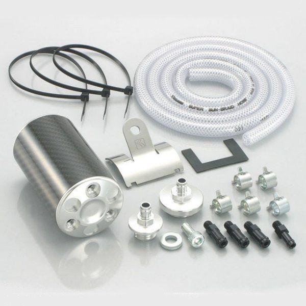 616-1083210 キタコ カーボンオイルキャッチタンク タイプX シルバー モンキー / ゴリラ