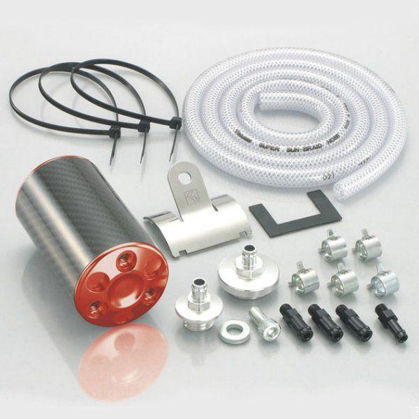 616-1083220 キタコ カーボンオイルキャッチタンク タイプX レッド モンキー / ゴリラ