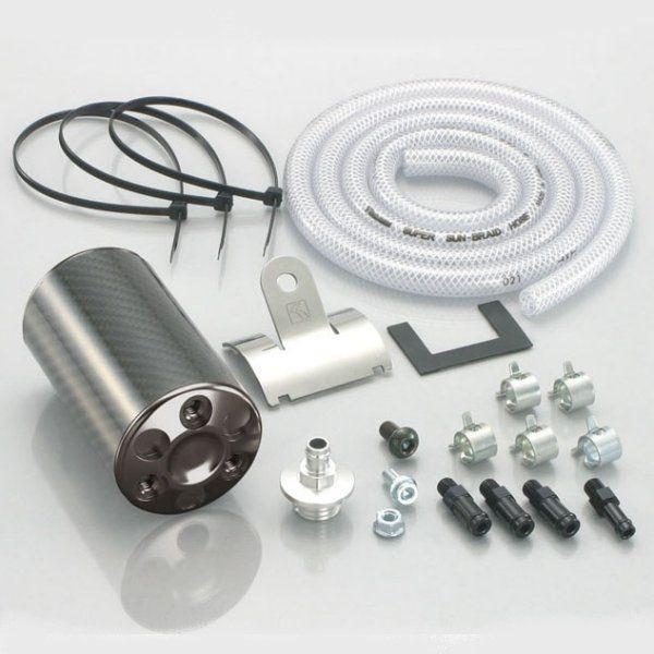 616-1122200 キタコ カーボンオイルキャッチタンク タイプX ブラック エイプ50 / エイプ100