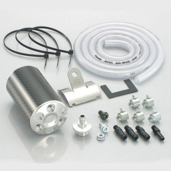 616-1122210 キタコ カーボンオイルキャッチタンク タイプX シルバー エイプ50 / エイプ100