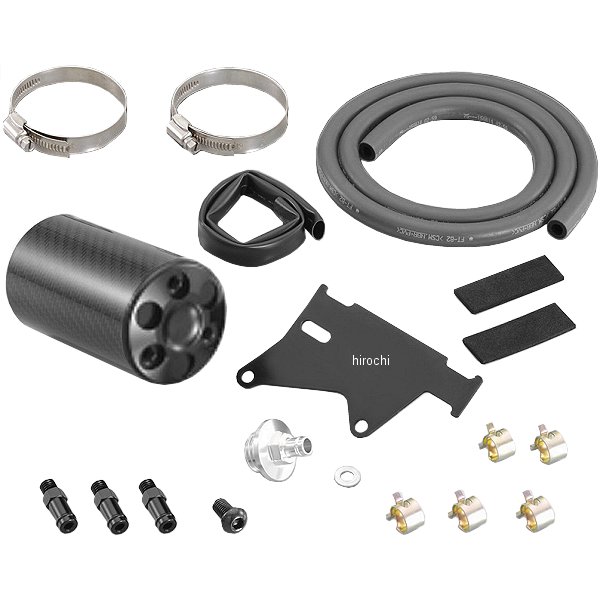 616-1432200 キタコ カーボンオイルキャッチタンク グロム 黒