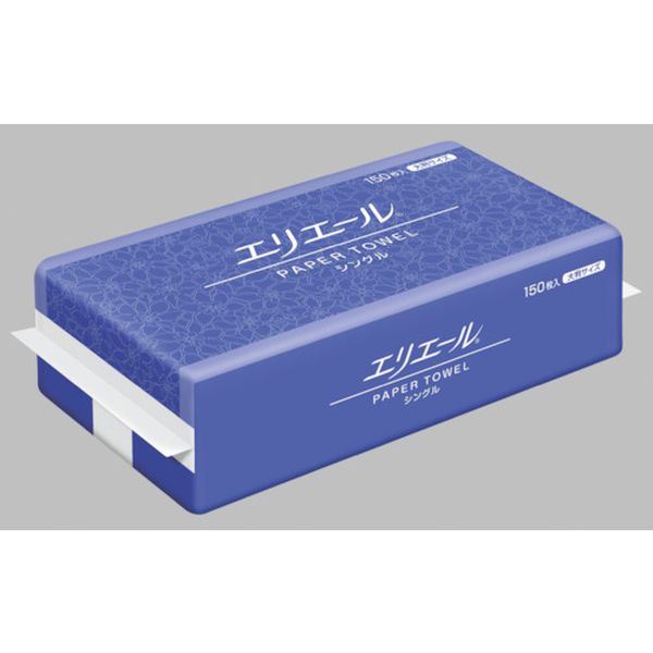 623248 136-4639 (株)EBS エリエール ペーパータオル シングル大判150枚