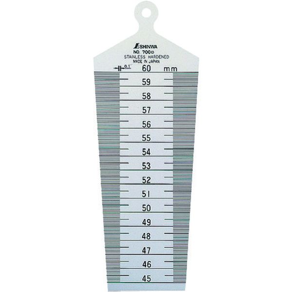 62615 159-1382 シンワ測定(株) シンワ テーパーゲージ700D