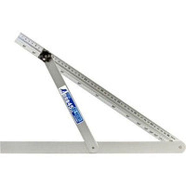 62661 397-9393 シンワ測定(株) シンワ アルミ自由金 45cm 筋交・角度目盛付