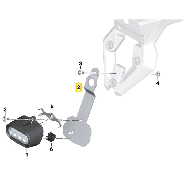 63178544590  BMW純正 ホルダー LED リア フォグ ライト